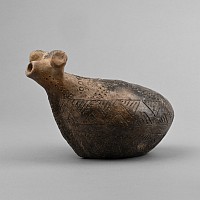 Anatolian Terracotta Ram Rhyton