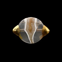 An Exceptional Western Asiatic Banded Agate Bead