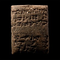Old Babylonian Terracotta Cuneiform Tablet for the Loan of Money During the Reign of Sin-iqišam King of Larsa