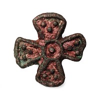 Large Central Asian Bronze Cross-Shaped Seal