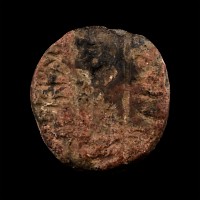 Western Asiatic Stone Scaraboid Seal with King and Inscription