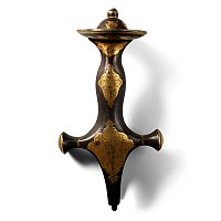 Indian Gilt Bronze Talwar Sword Hilt