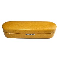 Large Chinese Yellow Glazed Brush Box with Dragons