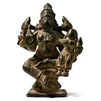 Indian Bronze Seated Deity