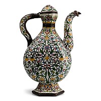 Chinese Enamelled Bronze Ewer for the Indian Market