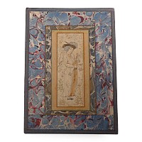 Persian Painted Miniature Leaf with Noble Lady