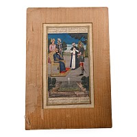 Persian Painted Gilt Shahnameh Miniature Leaf