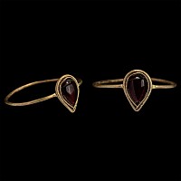 Medieval Gold Ring with Garnet