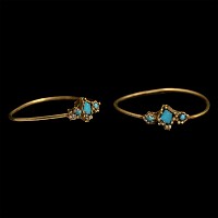 Medieval Gold Ring with Turquoise