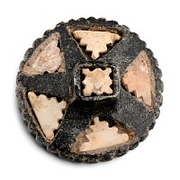Neo-Assyrian Stone Stamp Seal with Inlays