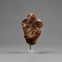 Romano-Egyptian Terracotta Figurine with Large Phallus and Apotropaic Eye