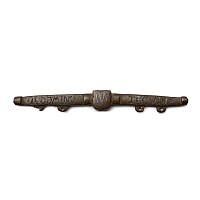 Medieval Inscribed Bronze Purse Bar