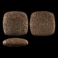 Early Dynastic Terracotta Administrative Cuneiform Tablet Recording Livestock and their Owners