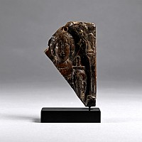 Byzantine Steatite Icon with Military Saint