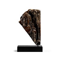 Byzantine Steatite Icon with Military Saint