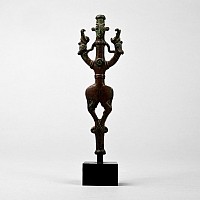 Luristan Bronze Finial with Master of Animals
