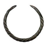 Viking Age Bronze Twisted Bar Bracelet