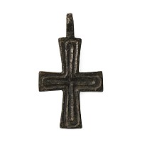 Byzantine Bronze Pendant Cross