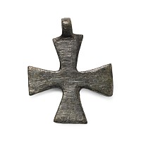 Byzantine Bronze Pendant Cross