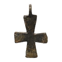 Byzantine Bronze Pendant Cross