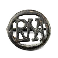 Roman Bronze ROMA Brooch