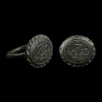 Medieval Bronze Ring with VLAD