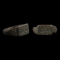 Medieval Bronze Ring with INGA