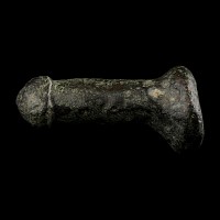 Roman Bronze Mount with Phallus