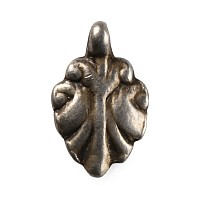 Medieval Silver Leaf-shaped Pendant