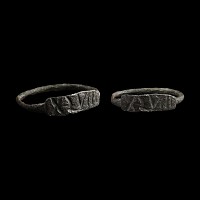 Roman Bronze Ring with XLVIII