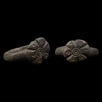 Medieval Bronze Ring with Rosette