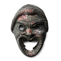Roman Bronze Actor's Mask