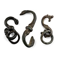 Medieval Bronze S-Shaped Sword and Dagger Hanger Collection