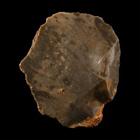 British Stone Age Crescent Flint Scraper from Fullbrook Farm