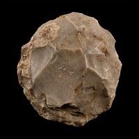 British Stone Age Turtle Back Flint Scraper from Fullbrook Farm