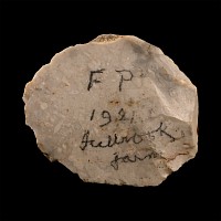 British Stone Age Turtle Back Flint Scraper from Fullbrook Farm