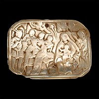 Post Byzantine Adoration of the Magi Shell Plaque