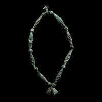 Bronze Age Coiled Bead Necklace with Pendants