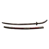 Vietnamese Officer's Iron Sword with Scabbard
