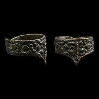 Post Medieval Bronze Archer's Thumb Ring