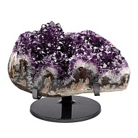 Amethyst Crystal Geode Display