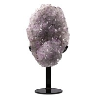 Large Amethyst and Quartz Crystal Display