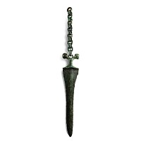 Bronze Age Ceremonial Dagger with Chain Attachment
