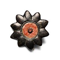 Roman Enamelled Bronze Flower-Shaped Plate Brooch