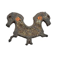 Roman Bronze Two-Headed Sea Horse Brooch
