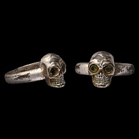 Victorian Silver Skull Ring