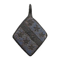 Medieval Kight's Enamelled Bronze Horse Harness Pendant