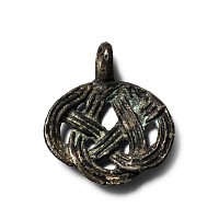 Scandinavian Bronze Pendant with Interlace.