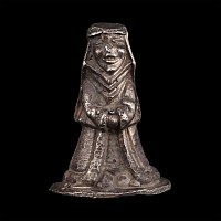 Post Medieval Silver Figure in Medieval Dress