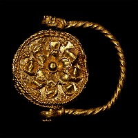 Greek Gold Ring with Rosettes
